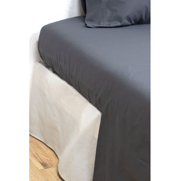 Sábana Bajera Ajustable Blanco Cama De 150 X 190/200 100% Algodón