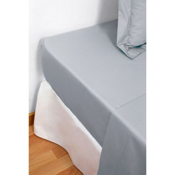 Sábana Bajera Ajustable Naturals ELBA Gris oscuro 90 x 190/200 cm