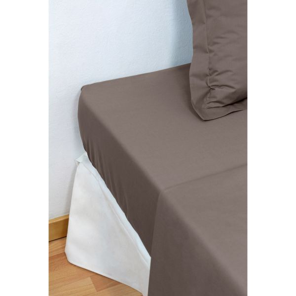 Sábana Bajera Ajustable Naturals ELBA Gris oscuro 90 x 190/200 cm