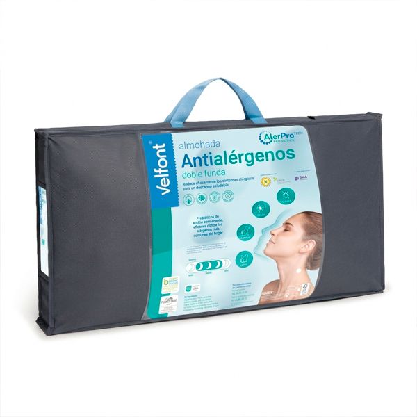Almohada Doble Funda Antialérgenos - Velfont