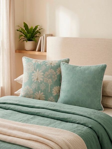 Funda de cuadrante 100% algodón - 55 x 55 cm  Bari 300 hilos, Cool Barcelona