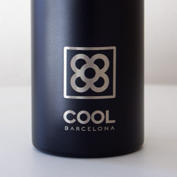 Botella termo Runbott Sport COOL Barcelona 1 litro Negro