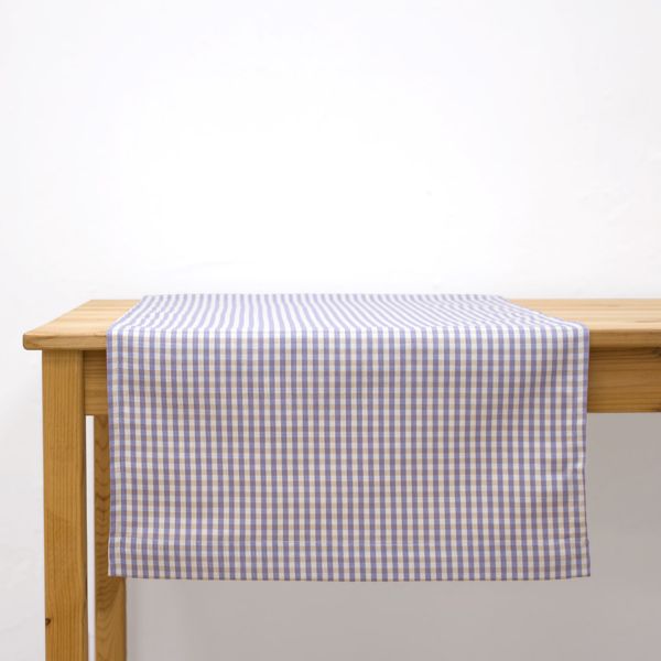 Camí de Taula Smart de Quadres Vichy 50 x 130 cm Malva