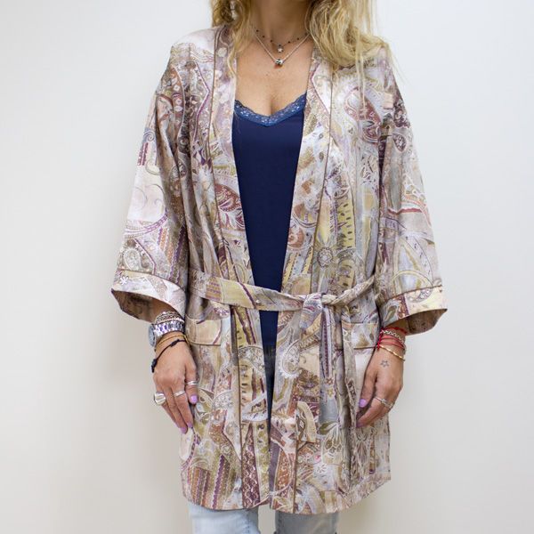 Camisón/Kimono 100% algodón satinado 300 hilos Spadino