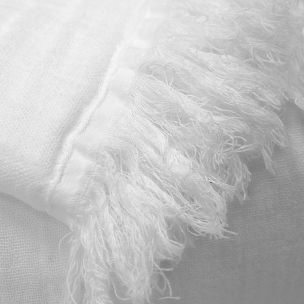 Plaid ligero 130 x 170 cm 100% algodón Ibiza Blanco OFERTA