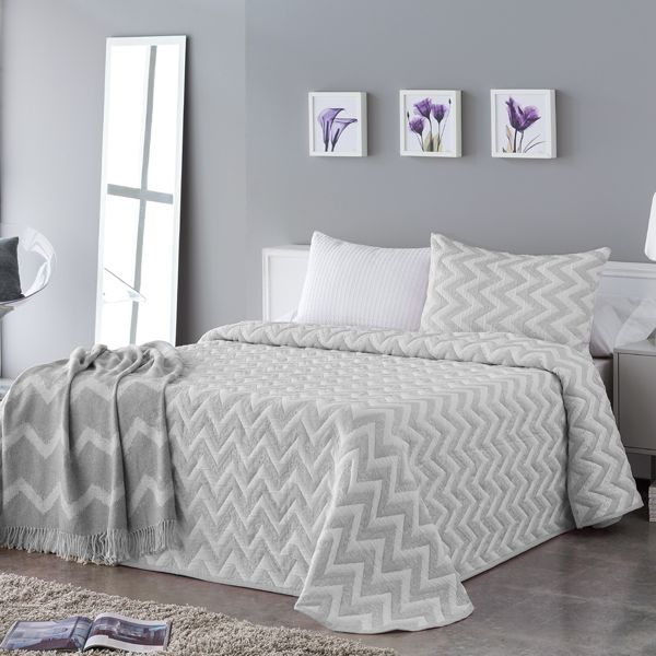 Colcha de entretiempo Sofia 804 Gris