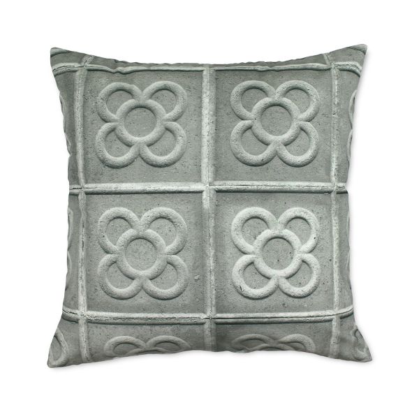 Funda de coixí 45 x 45 cm 100% cotó Flor de Bcn