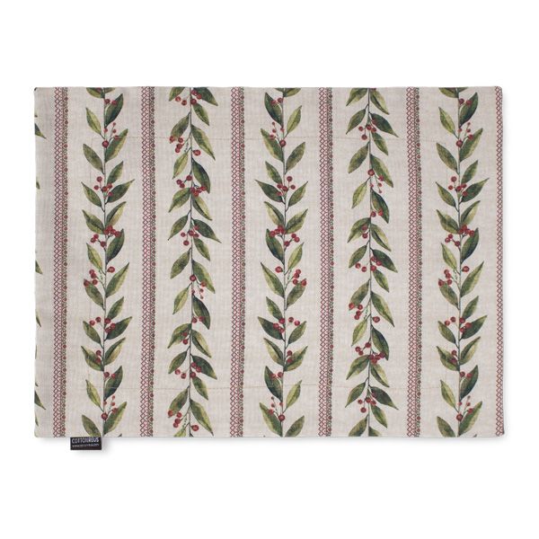 Individual de tela doble cara Navidad Galzeran