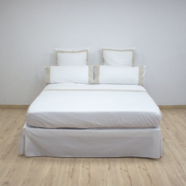 Juego de cama 3 piezas 100% algodón satinado 300 hilos Linea