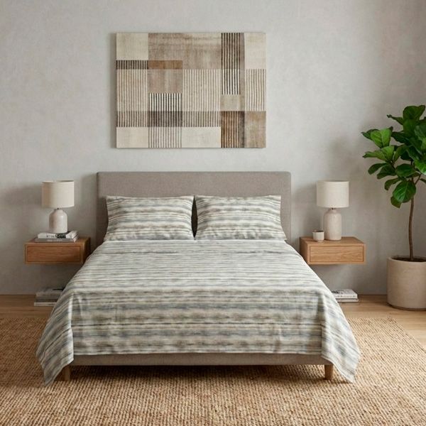 Juego de sábanas 100% Algodón 2 piezas - Mila, Cool Barcelona