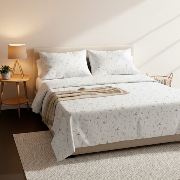 Juego de cama 100% algodón satinado 300 hilos Vielha | Cool Barcelona