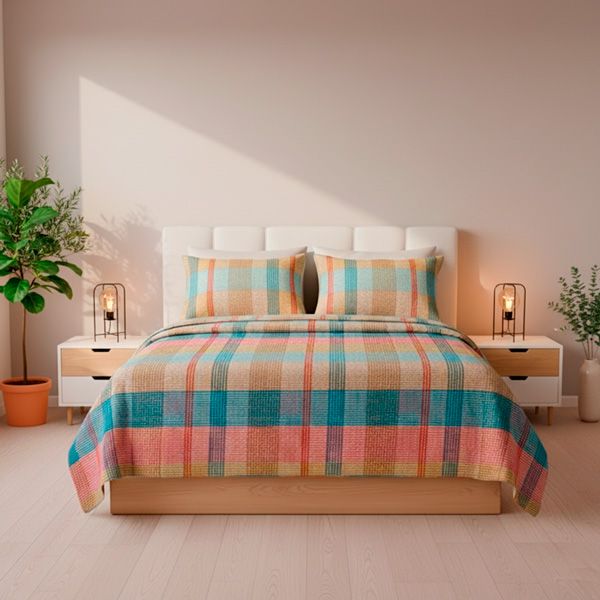 Juego de Cama 100% Algodón Percal 200 Hilos Arreu | Cool Barcelona