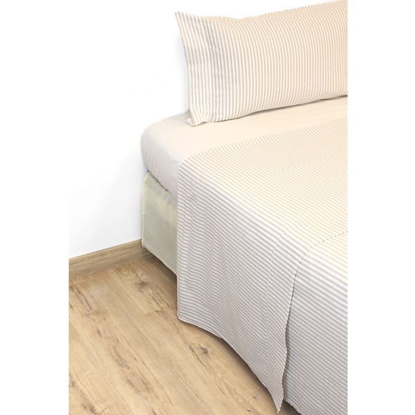 Juego de cama 3 piezas 100% algodón Percal 220 hilos Piubelle Crepon