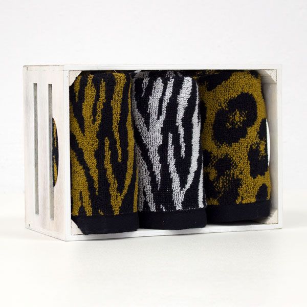 Conjunt de 3 draps de cuina 100% cotó Print Animal