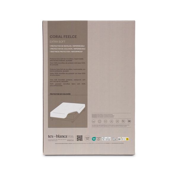 Protector de colchón impermeable y transpirable con barrera antiácaros