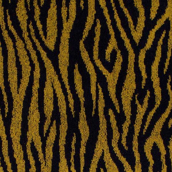 Drap de cuina de ris 100% cotó Zebra Ocre/Negre