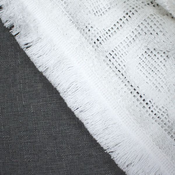 Plaid de ganxet 130 x 170 cm Panot Bcn Blanc