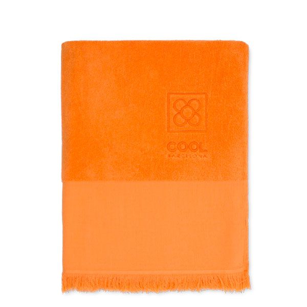 Tovallola de platja 90 x 160 cm de ris 100% cotó Stone Wash Cool Barcelona