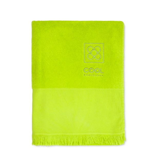 Tovallola de platja 90 x 160 cm de ris 100% cotó Stone Wash Cool Barcelona