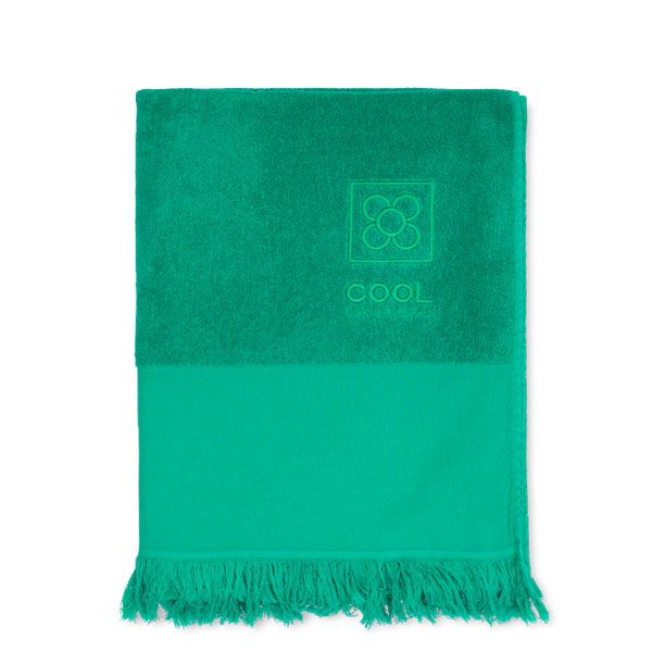 Tovallola de platja 90 x 160 cm de ris 100% cotó Stone Wash Cool Barcelona