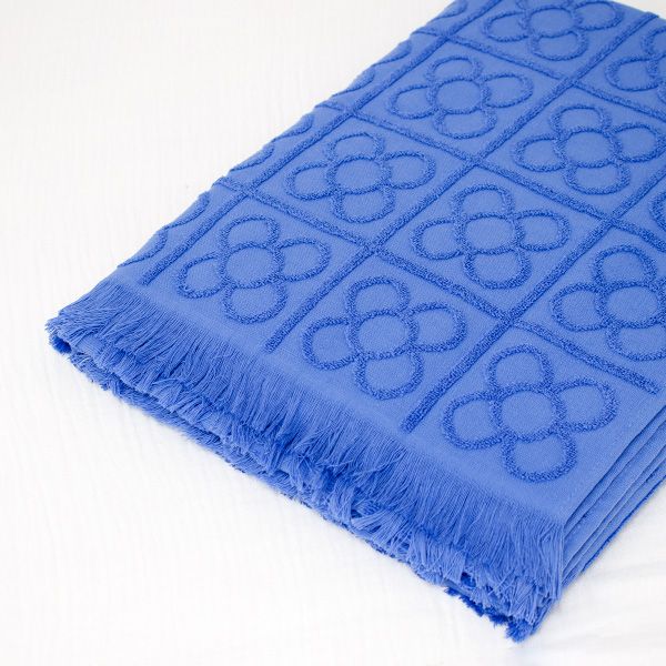 Toalla/pareo de playa 100 x 180 cm 100% algodón Flor de Bcn