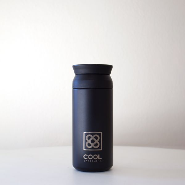 Vas termo Runbott Cup Cool Barcelona 35 cl Negre