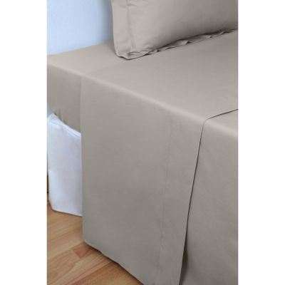 Sábana encimera 100% algodón Percal 200 hilos Camel