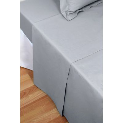 Sábana encimera 100% algodón Percal 200 hilos Gris