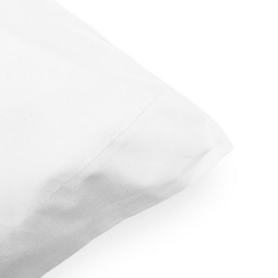 Funda de almohada 100% algodón Percal 200 hilos Blanco