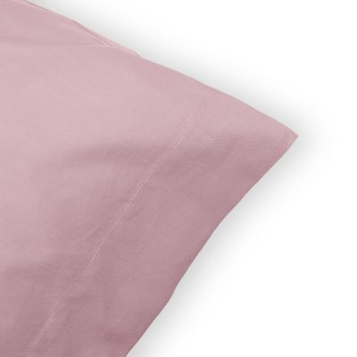 Funda de almohada 100% algodón Percal 200 hilos Rosa palo