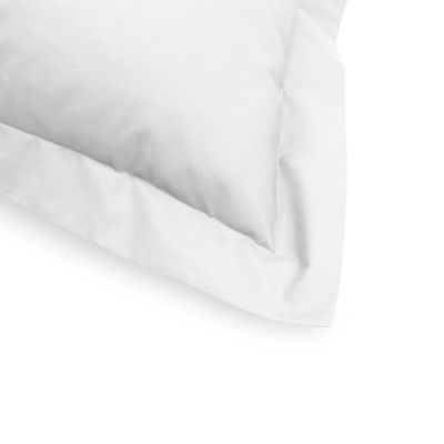 Funda de cuadrante de 55 x 55 cm 100% algodón Percal 200 hilos Blanco