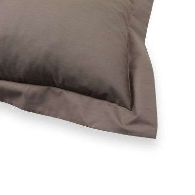 Funda de cuadrante de 55 x 55 cm 100% algodón Percal 200 hilos Visón