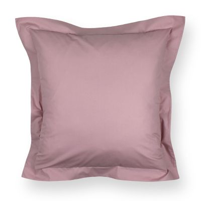 Funda de cuadrante de 55 x 55 cm 100% algodón Percal 200 hilos Rosa palo
