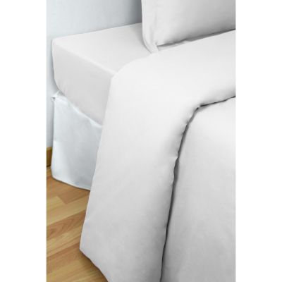 Funda nórdica 1 pieza 100% algodón Percal 200 hilos Blanco