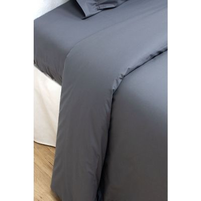 Funda nórdica 1 pieza 100% algodón Percal 200 hilos Carbón