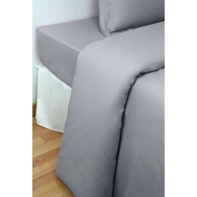 Funda nórdica 1 pieza 100% algodón Percal 200 hilos Gris
