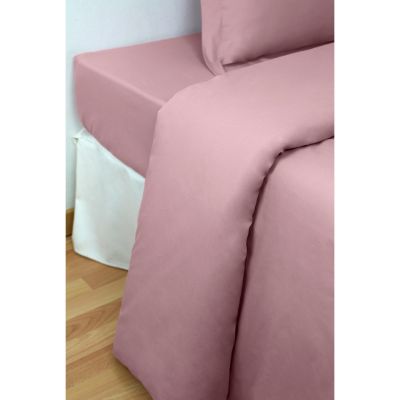 Funda nórdica 1 pieza 100% algodón Percal 200 hilos Rosa
