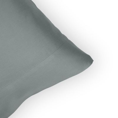 Funda de almohada 100% algodón satén 300 hilos Gris