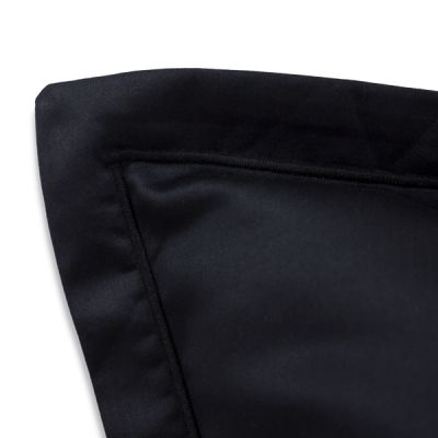 Funda de cuadrante 60 x 60 cm de 100% algodón satinado de 300 hilos Negro