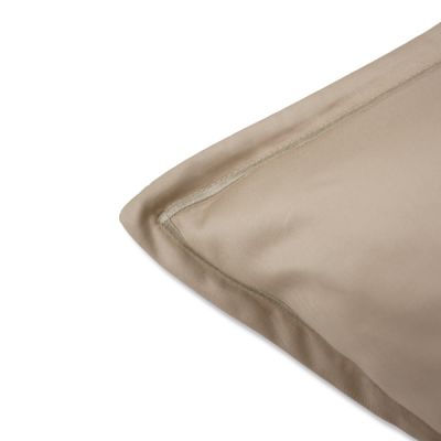Funda de cuadrante 60 x 60 cm de 100% algodón satinado de 300 hilos Piedra