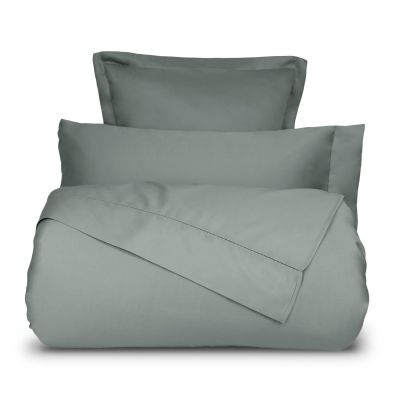 Funda nórdica de 2 piezas 100% algodón satinado 300 hilos Gris