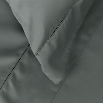 Juego de cama 2 piezas 100% algodón satinado 300 hilos Gris