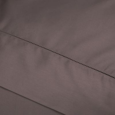 Juego de cama 2 piezas 100% algodón satinado 300 hilos Chocolate