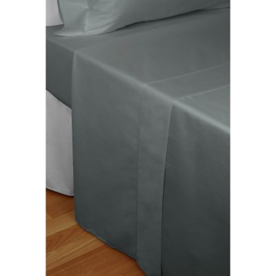 Juego de cama 2 piezas 100% algodón satinado 300 hilos Gris