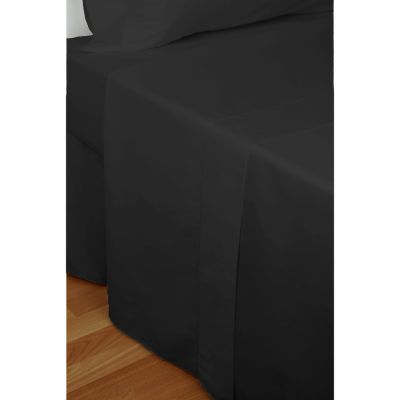 Juego de cama 2 piezas 100% algodón satinado 300 hilos Negro