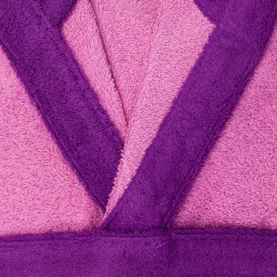 Albornoz Infantil de rizo 100% algodón Combi Lavanda OFERTA