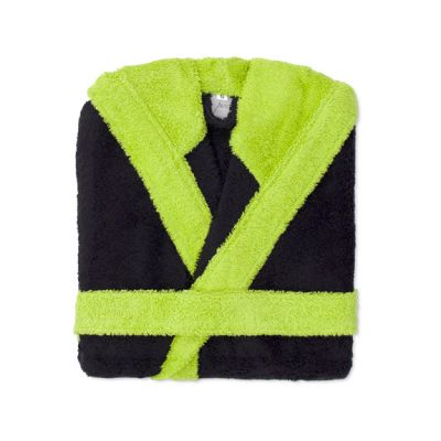 Albornoz Infantil de rizo 100% algodón Combi Negro OFERTA