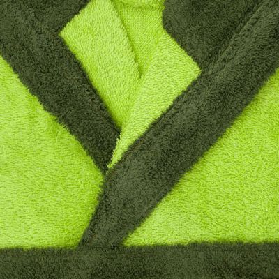 Albornoz Infantil de rizo 100% algodón Combi Pistacho OFERTA