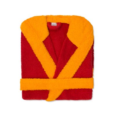 Albornoz Infantil de rizo 100% algodón Combi Rojo OFERTA