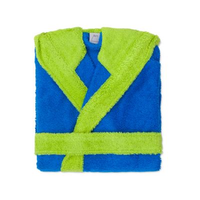 Albornoz Infantil de rizo 100% algodón Combi Turquesa OFERTA